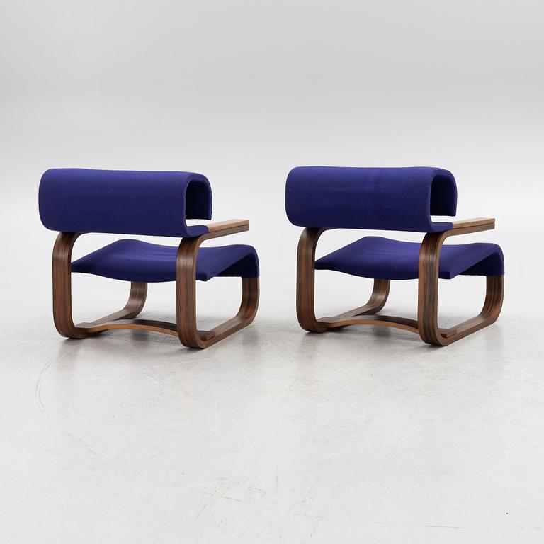 Jan Bocan, a pair of easy chairs, Thonet, made for the Czechoslovakian Embassy, Stockholm 1972.