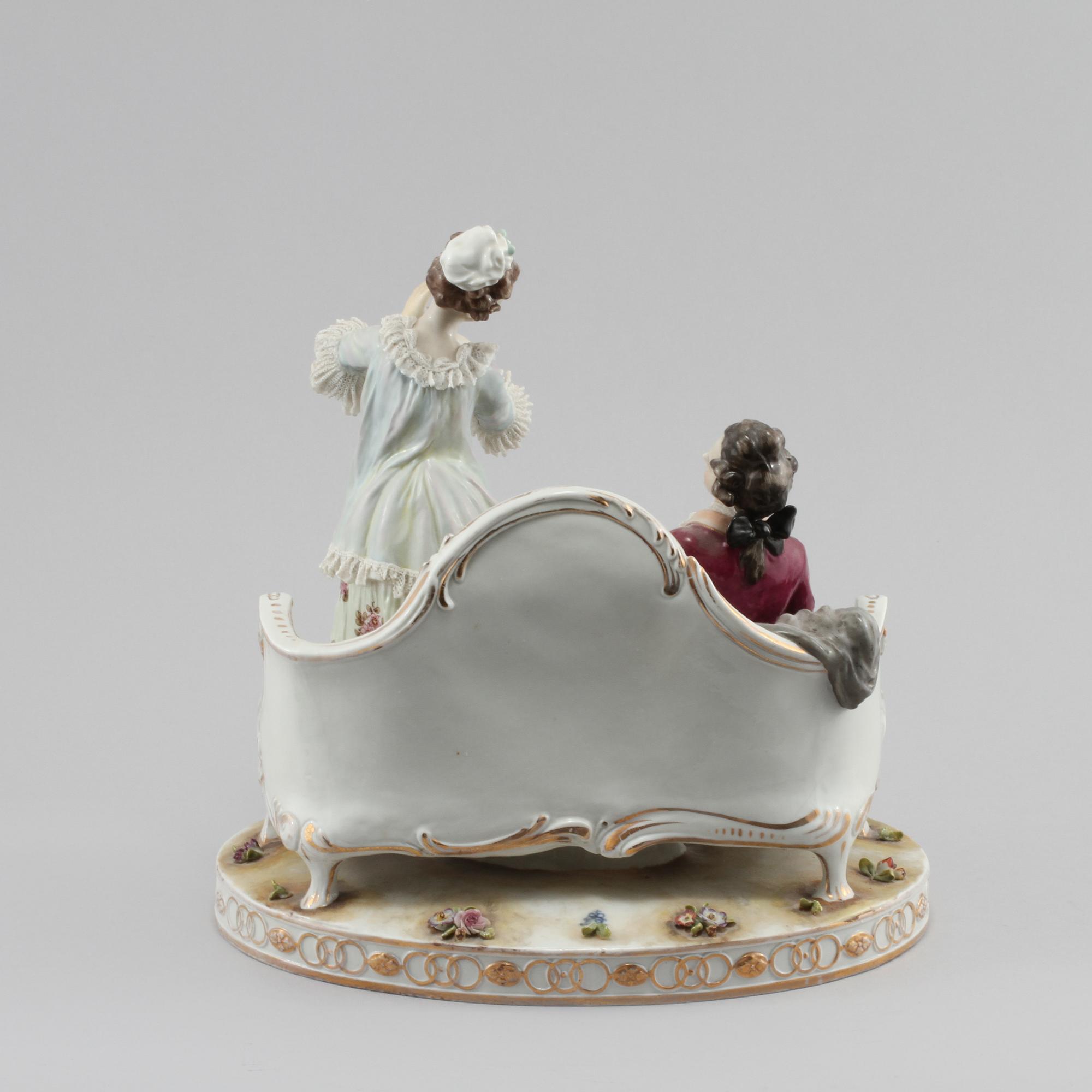 FIGURGRUPP, porslin, 1900-tal.