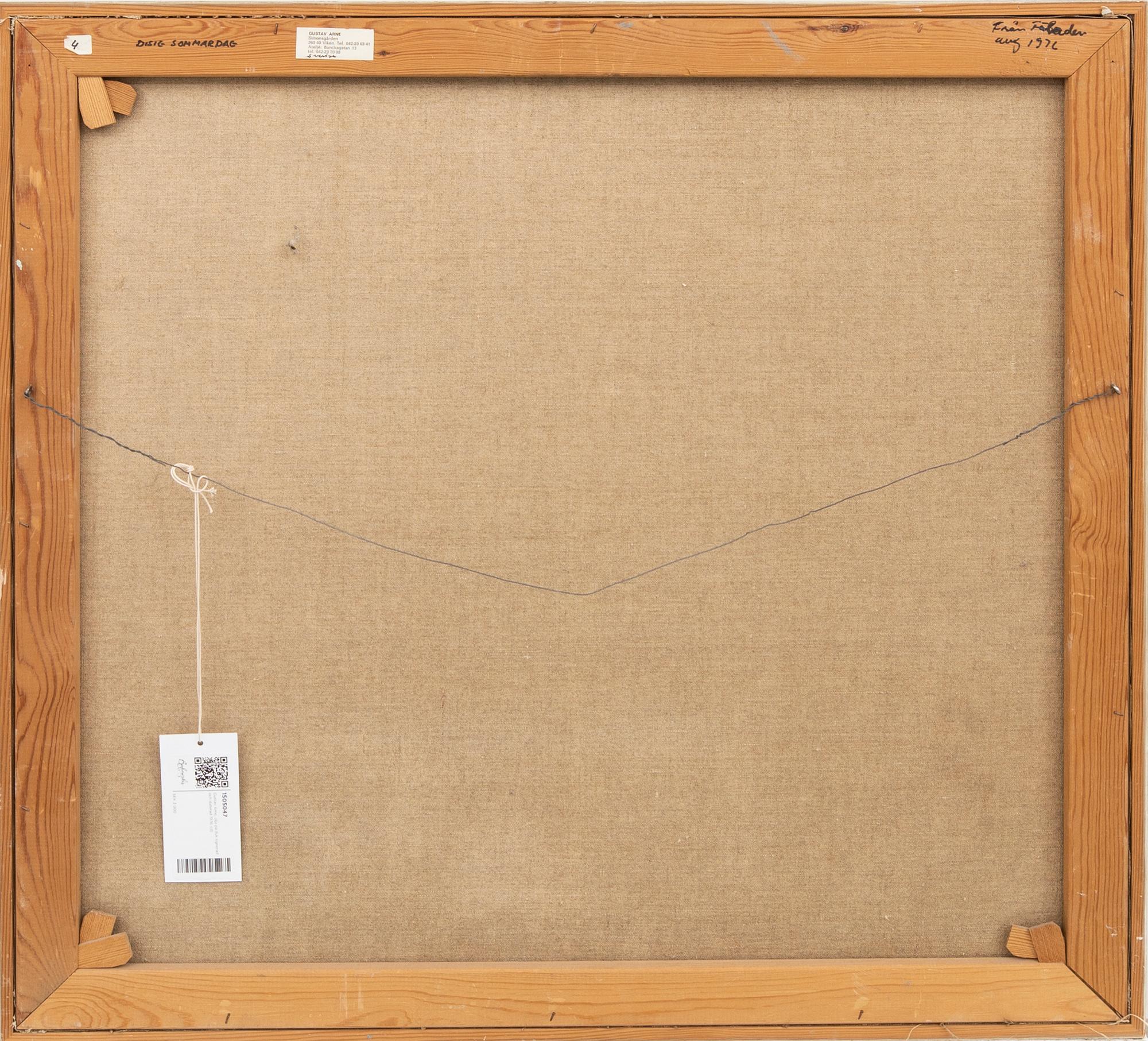 Gustav Arne, olja på duk signerad och daterad 1976.