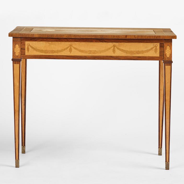 A  Gustavian style Ladies desk, late 19th century.
