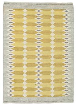 CARPET. Flat weave. 245,5 x 171 cm. Sweden around the mid 20th century.