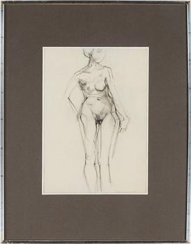 JOHN-E FRANZÉN, graphite on paper, signed John E Franzén and dated 1964.