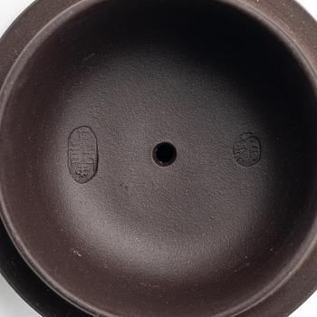 Bao Zhenglan, A brown yixing 'zodiac' teapot, China, 1990s.