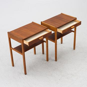 Sängbord, ett par, 1950/60-tal.