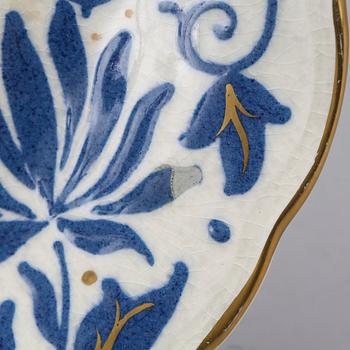 A CHARLOTTE RHEAD PLATE FROM BURSLEY WARE.