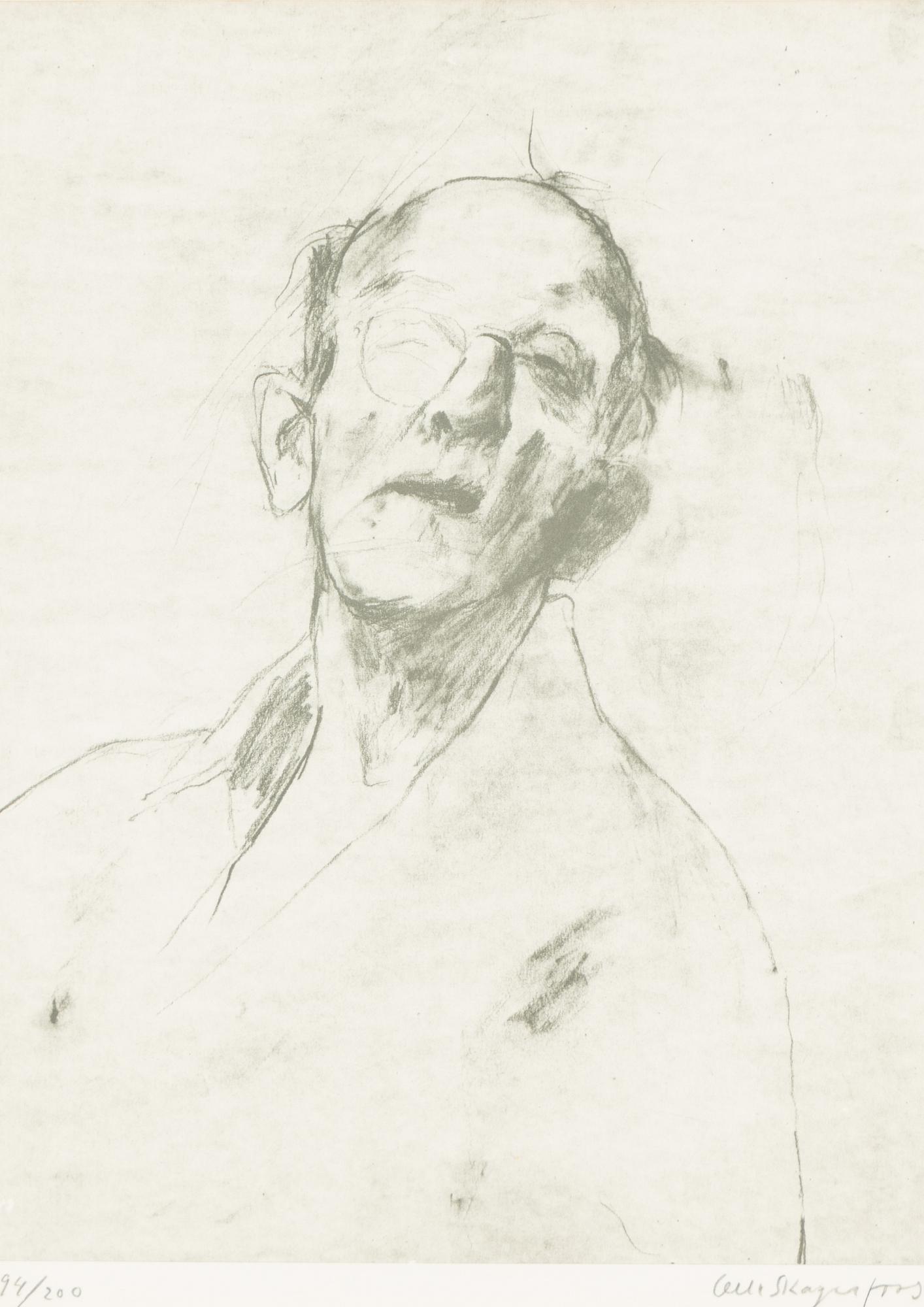 Olle Skagerfors, Självporträtt.