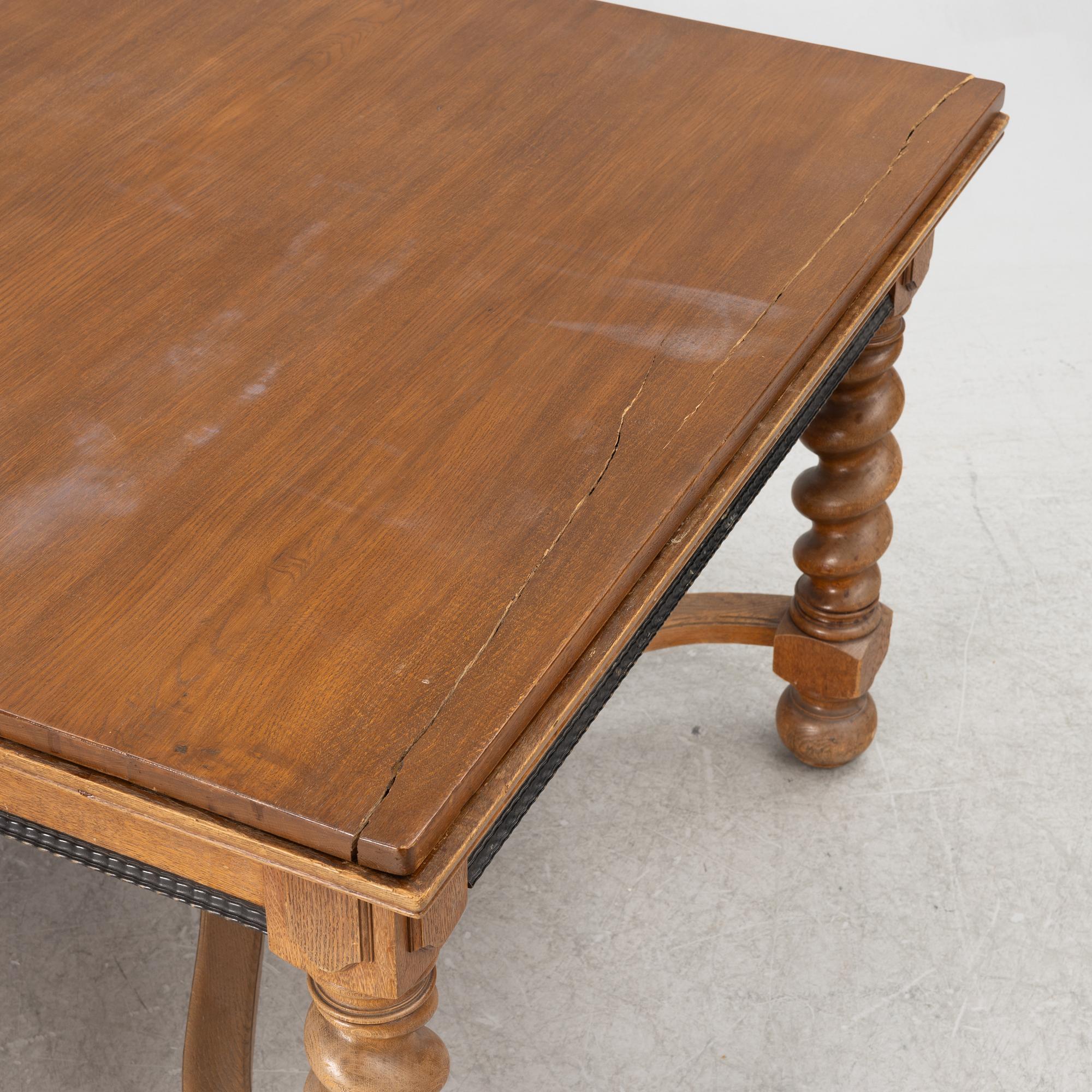 A Baroque style table, circa 1900.
