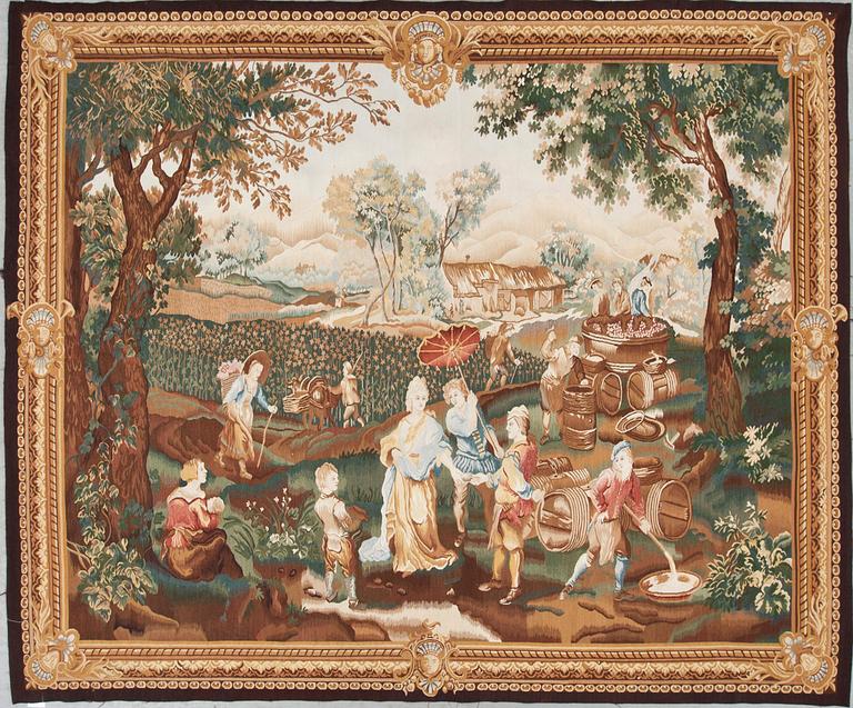 VÄGGBONAD, 1900-tal. Ca 240 X 200 cm.