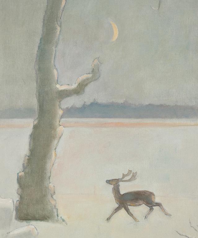 Einar Jolin, oil on canvas, signed and dated 1966.