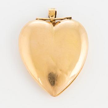HÄNGE, stort hjärta, 18K guld.