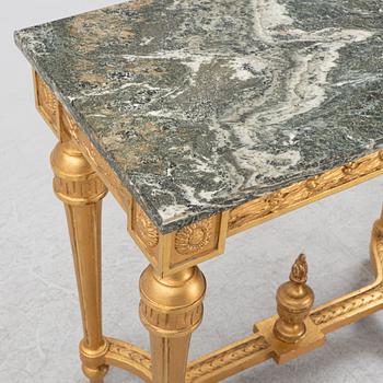 A Gustavian style console table, Gustaivan style, early 19th century.