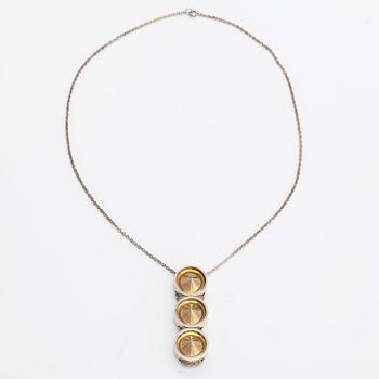 Elis Kauppi, A silver and gilded silver neckalce. Kupittaan kulta, Turku 1965.