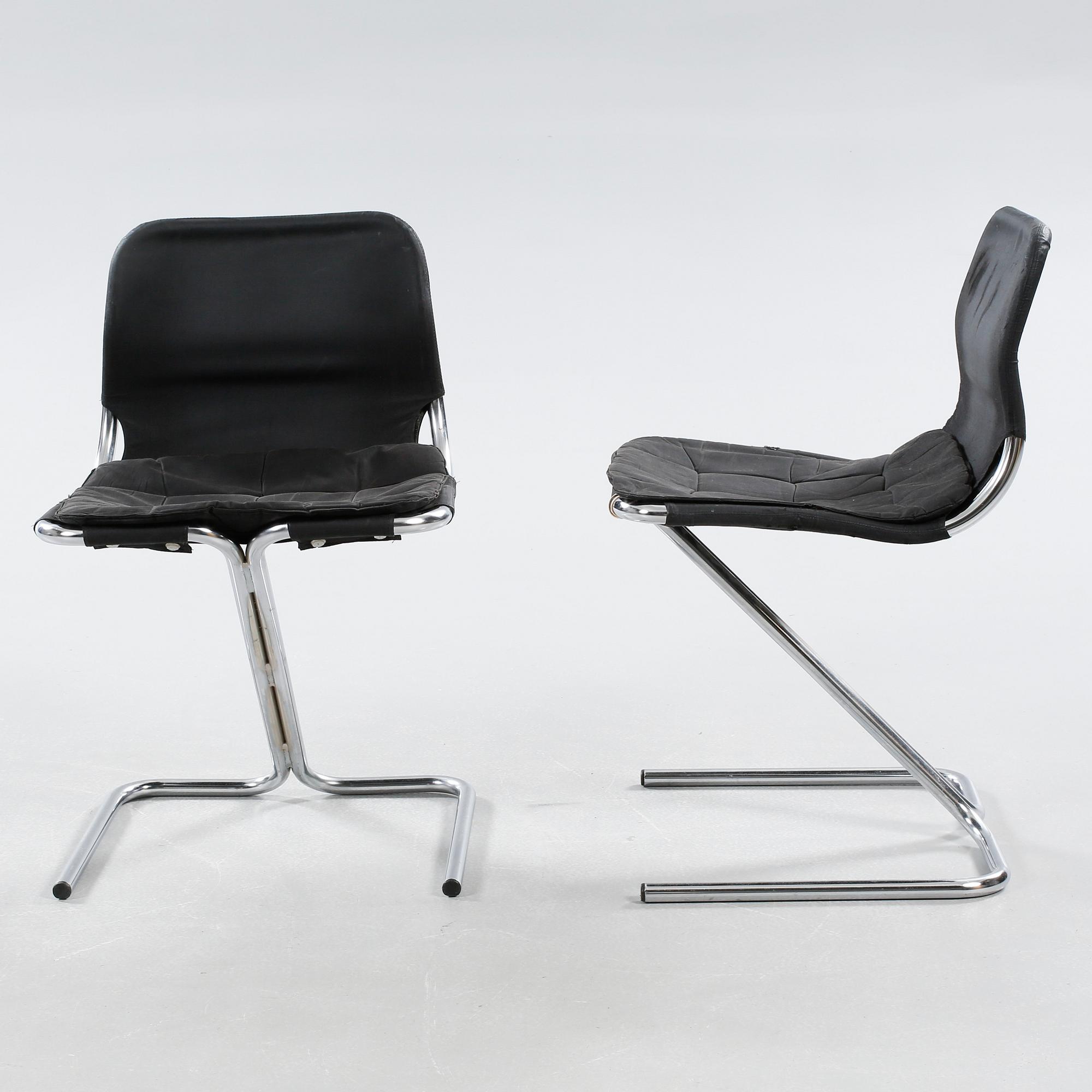 RUUD EKSTRAND OCH CHRISTER NORMAN, stolar, 4 st, "Formula", Dux, 1970-tal.