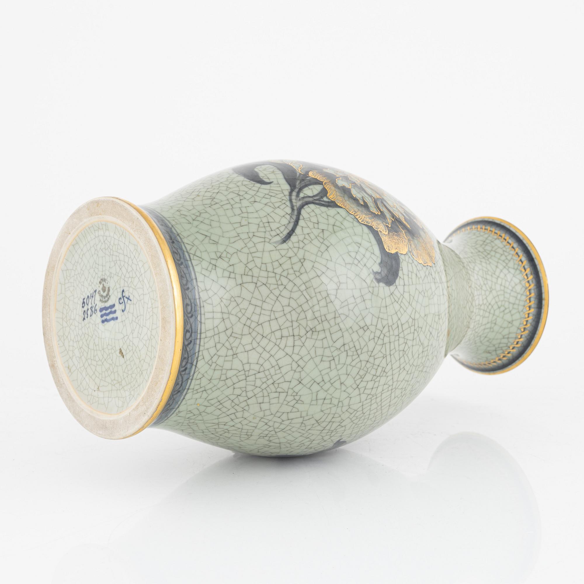 A porcelain vase, Royal Copenhagen, Denmark, 1889-1922.