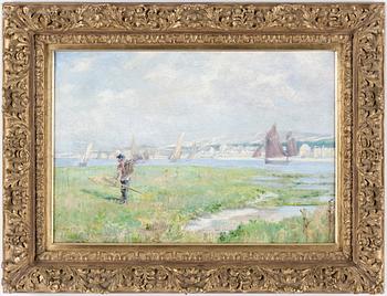 ANSHELM SCHULTZBERG, olja på duk, signerad á tergo, tillkommen ca 1889-90.