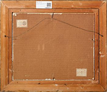 ODDMAR BJÖRKLUND, olja på pannå, signerad.