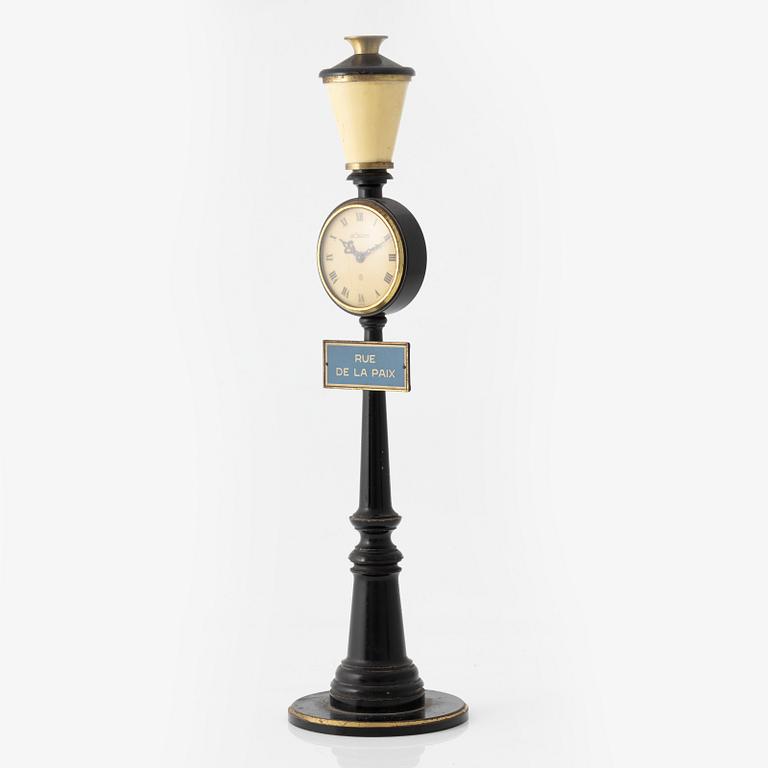 LeCoultre, "Rue De La Paix", desk clock, 28 cm.