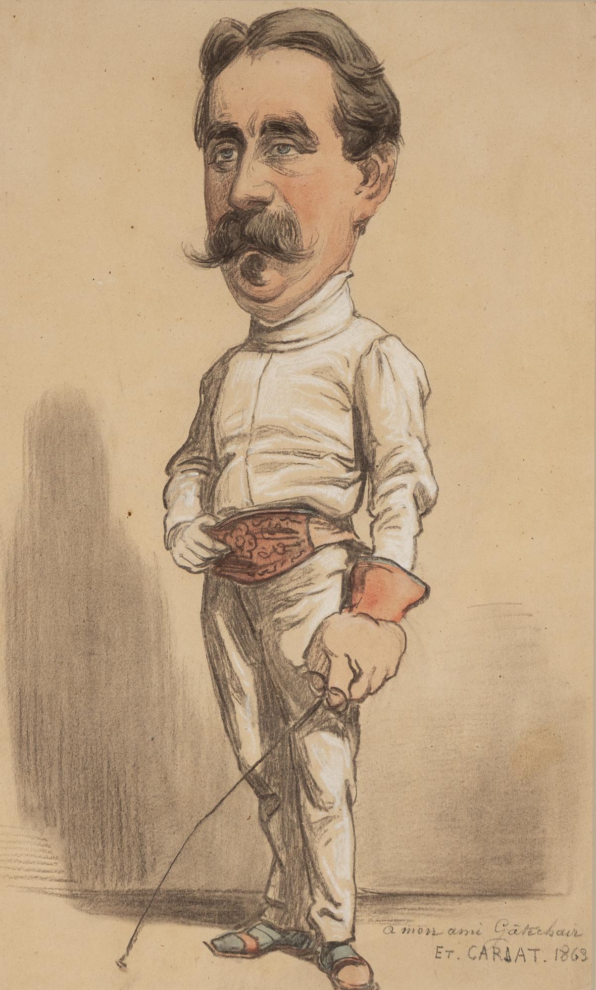 Etienne Carjat, Fäktningsmästare (Charles-Hippolyte Gatechair).
