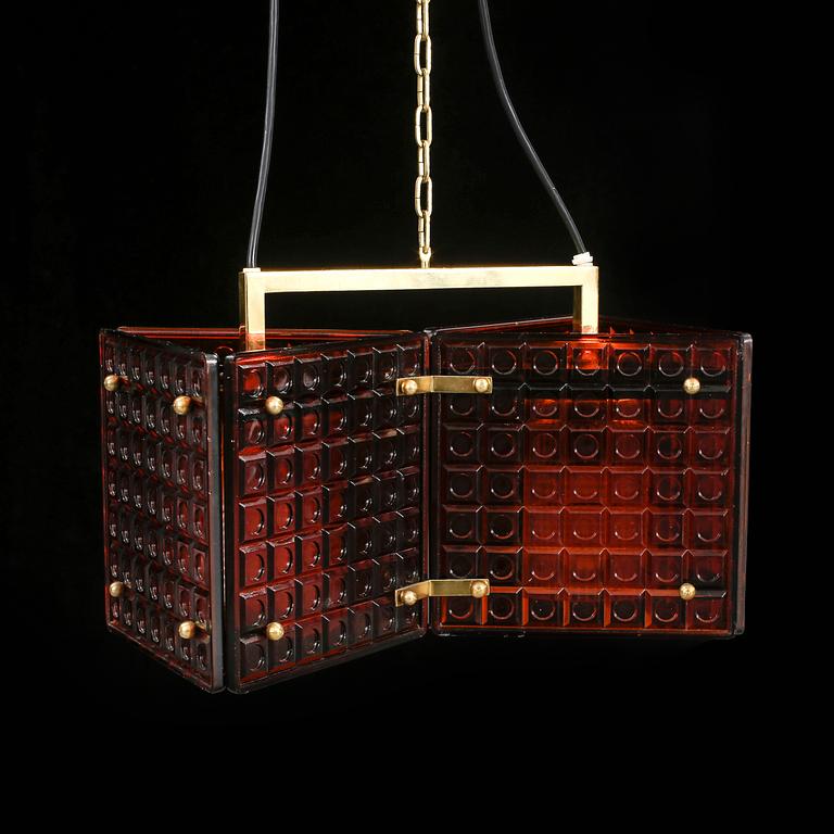 TAKLAMPA, Mac Hegerup för Kronobergs Belysning, 1900-talets tredje kvartal. Total höjd ca 105 cm.