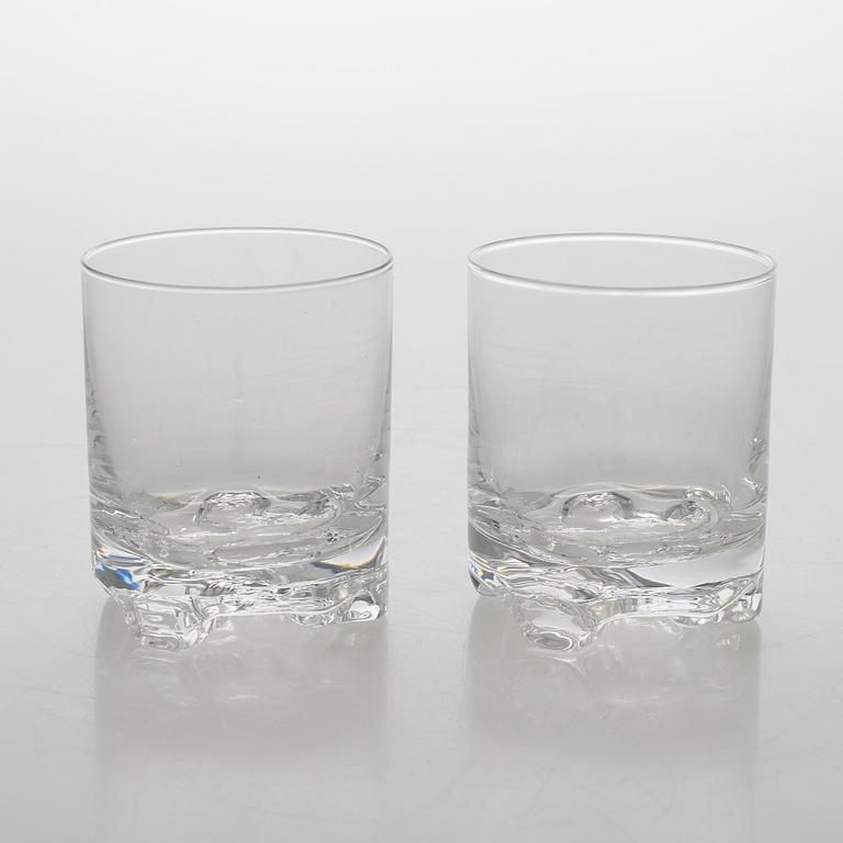 Tapio Wirkkala, whiskyglas,"Gaissa" 13 st,  Iittala 1960-tal.