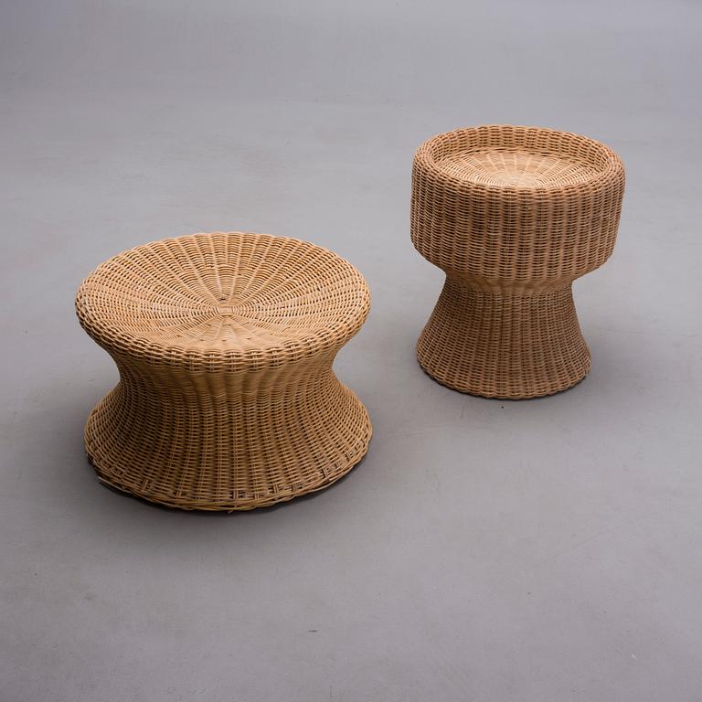 PALLAR, 2 st, rotting, "Story Stool" Eero Aarnio, Hand made Sokeva.