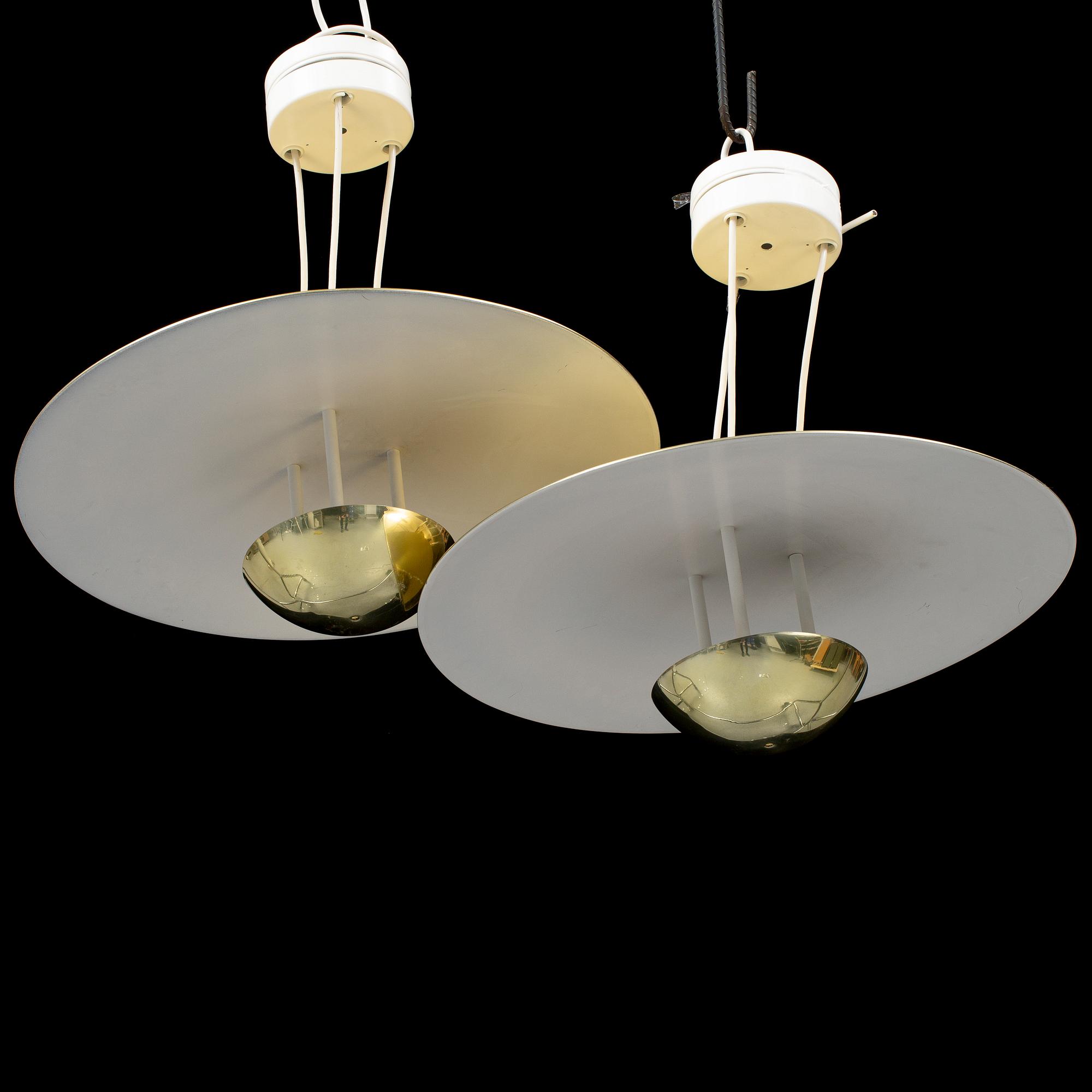 HANS-AGNE JAKOBSSON, a pair of ceiling lights, Markaryd.