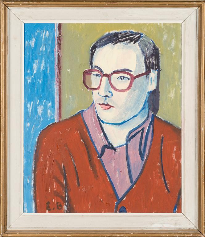 Eero von Boehm, oil on board, signed.