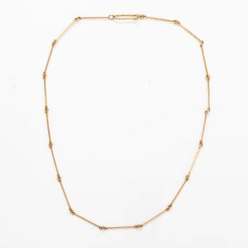 BJÖRN WECKSTRÖM, BROSCH "Havsblomma" och KEDJA, 14K guld, odlade pärlor. Lapponia 1969 och 1970.