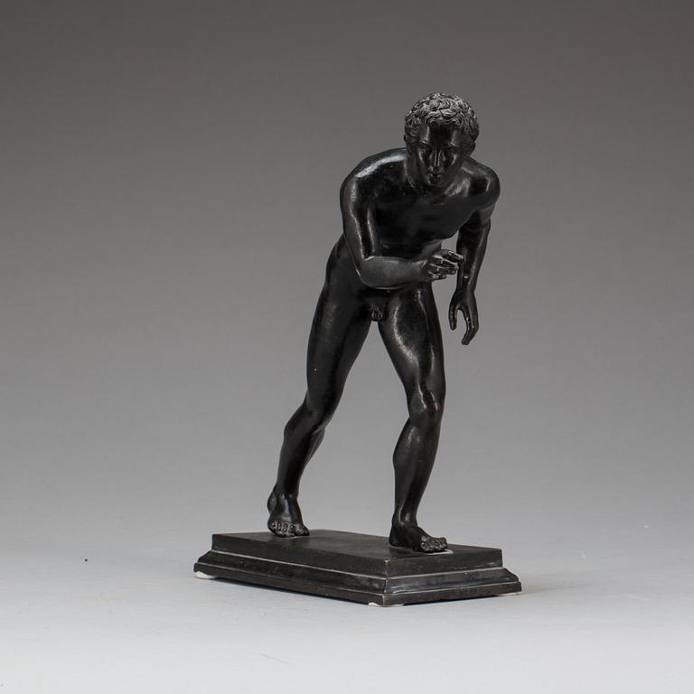 SKULPTUR, patinerad brons, 1800-talets slut.