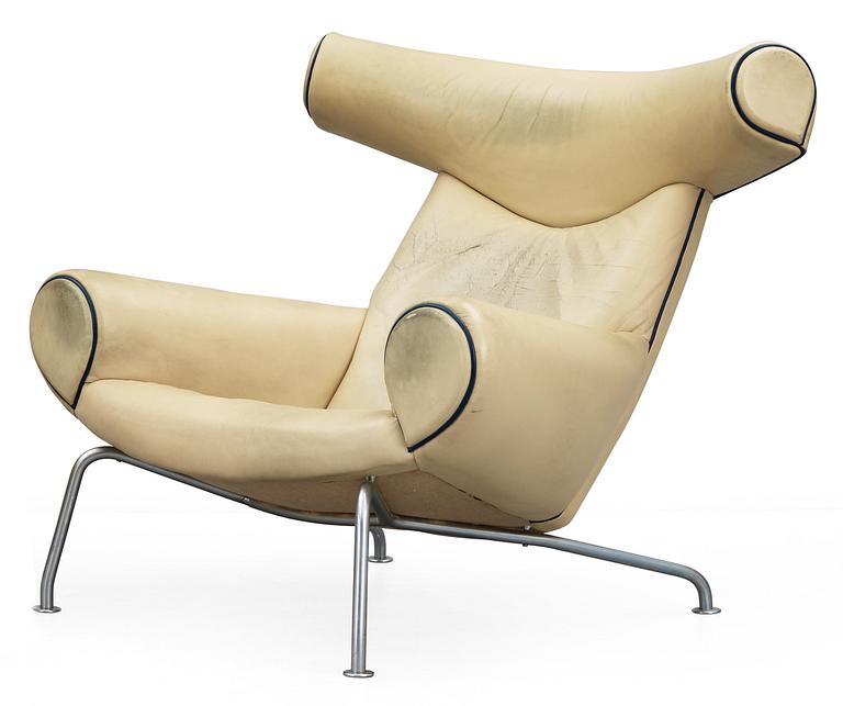HANS J WEGNER, fåtölj "Ox-Chair", sannolikt tillverkad av AP-stolen, Danmark 1960-tal.