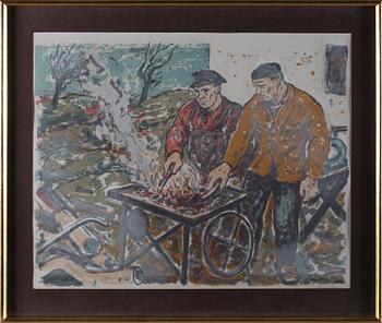 Albin Amelin · ALBIN AMELIN, färglitografi, signerad och numrerad 305/310.