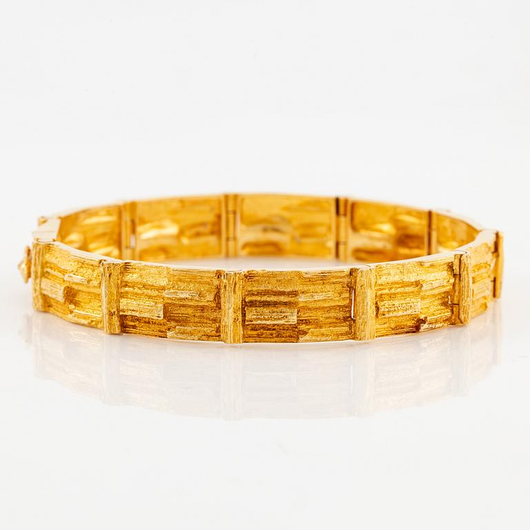 Björn Weckström, bracelet, 18K gold, "Cascade".