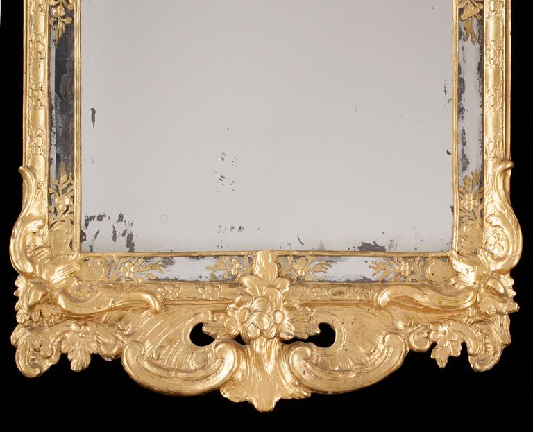 A Swedish Rococo 18th century mirror.