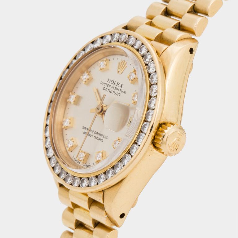 ROLEX, Oyster Perpetual, Datejust, Chronometer, wrist watch, 26 mm,