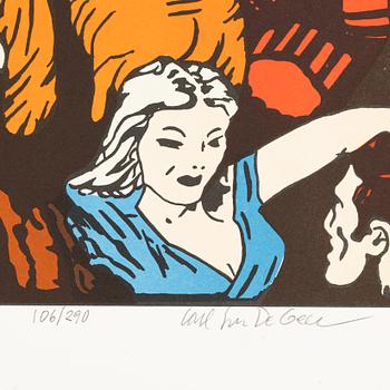 Carl Johan De Geer, lithograh in colours, signed 106/290.
