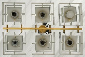 Hans-Agne Jakobsson, a "Selectra" ceiling lamp model "C 769/6", Hans-Agne Jakobsson AB, Markaryd, 1960s-70s.