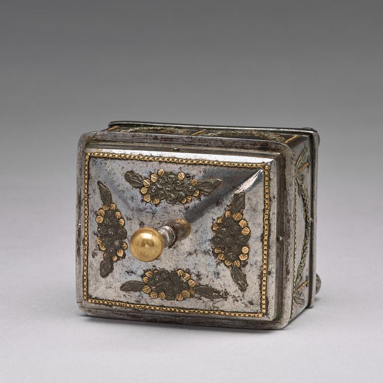 A Steel Sewing Box, Tula, probably early 19th century.