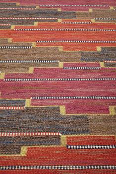 Märta Måås-Fjetterström, a carpet, "Bruna heden", flat weave, ca 204,5-205,5 x 130,5-132,5 cm, signed AB MMF.