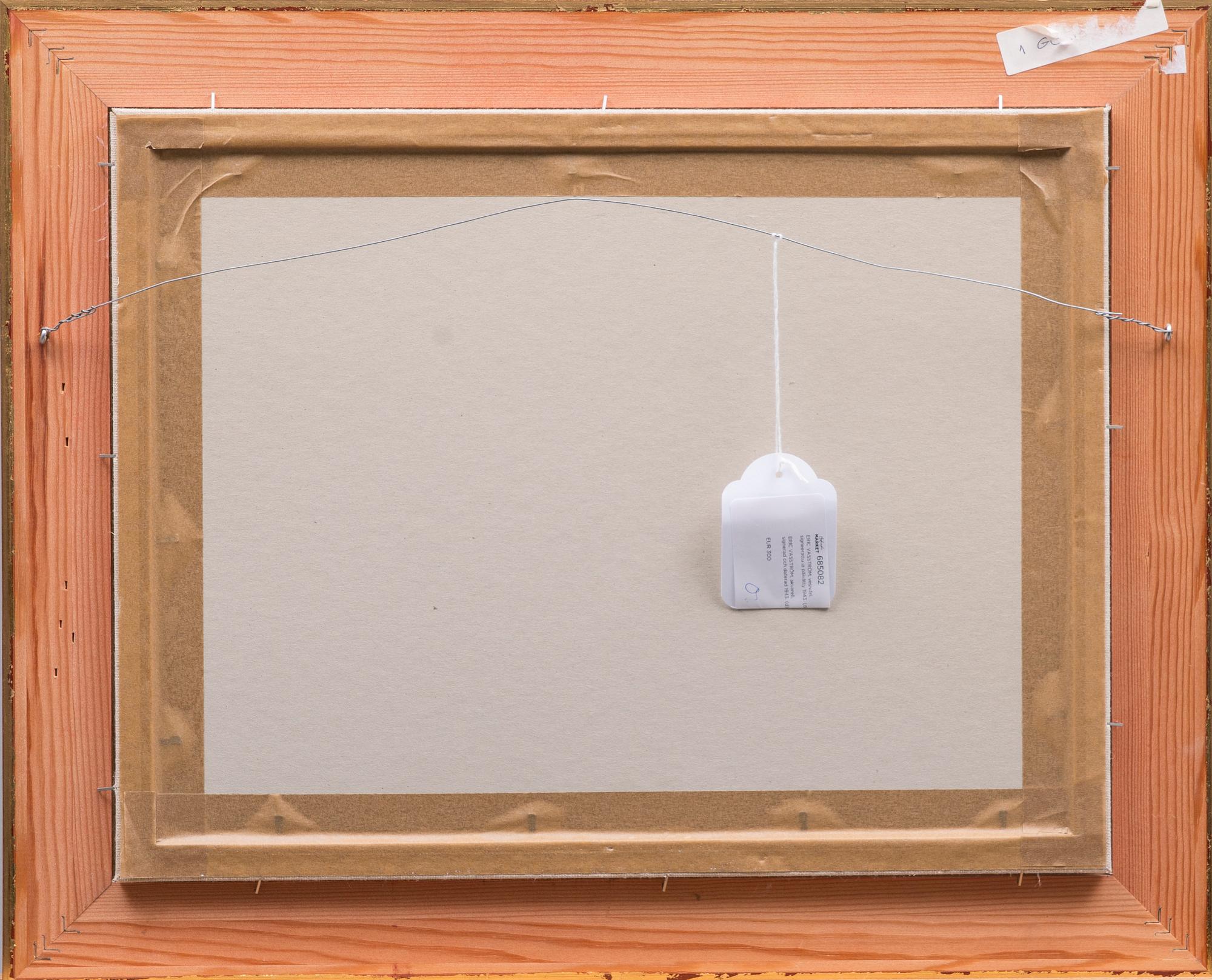 ERIC VASSTRÖM, akvarell, signerad och daterad 1943.