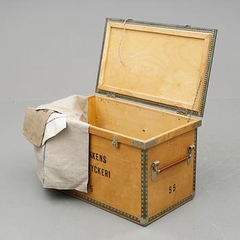 LÅDA, "Riksbankens sedeltryckeri", 1900-talets andra hälft.