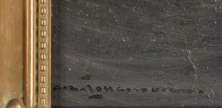 ARVID JOHANSSON, olja på pannå.