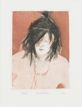 OUTI HEISKANEN, etching, signed and numbered KV3.