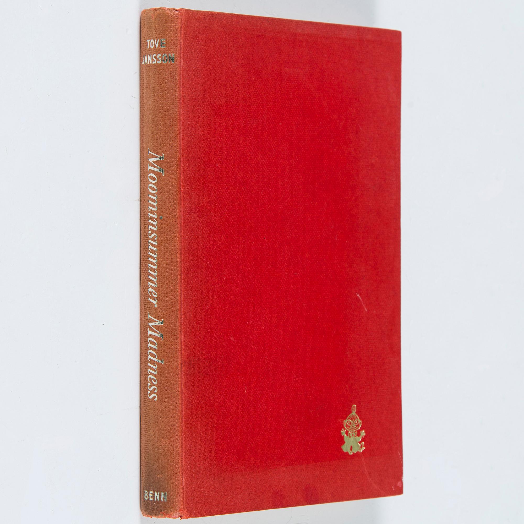 Tove Jansson, Bok 1 upplagan "Moominsummer Madness", Limited Ernest Benn London 1955.
