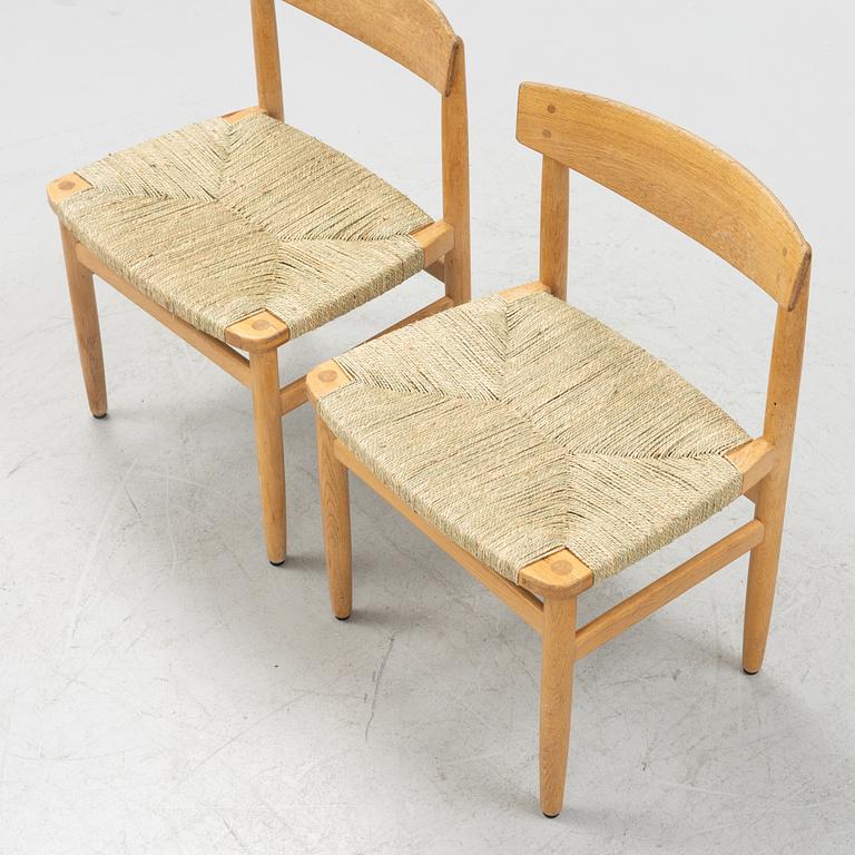 Børge Mogensen, six "Öresund" oak chairs, Karl Andersson & sons, 1970s.