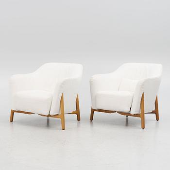 Philippe Nigro, a pair of armchairs, "Pilotis Nigro", for de Padova, 21st century.