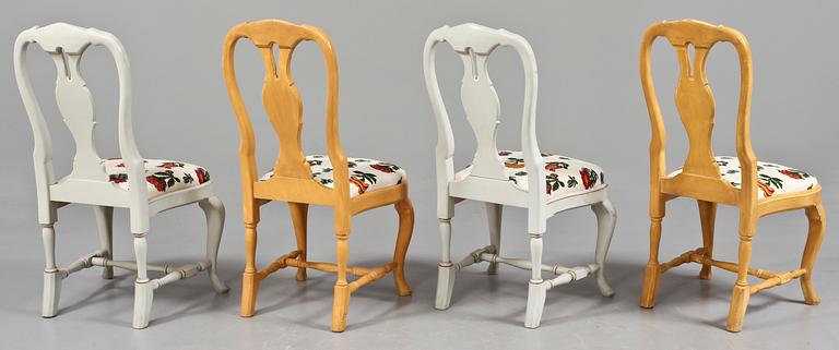 STOLAR, 8 st, rokokostil, 1900-talets senare hälft.