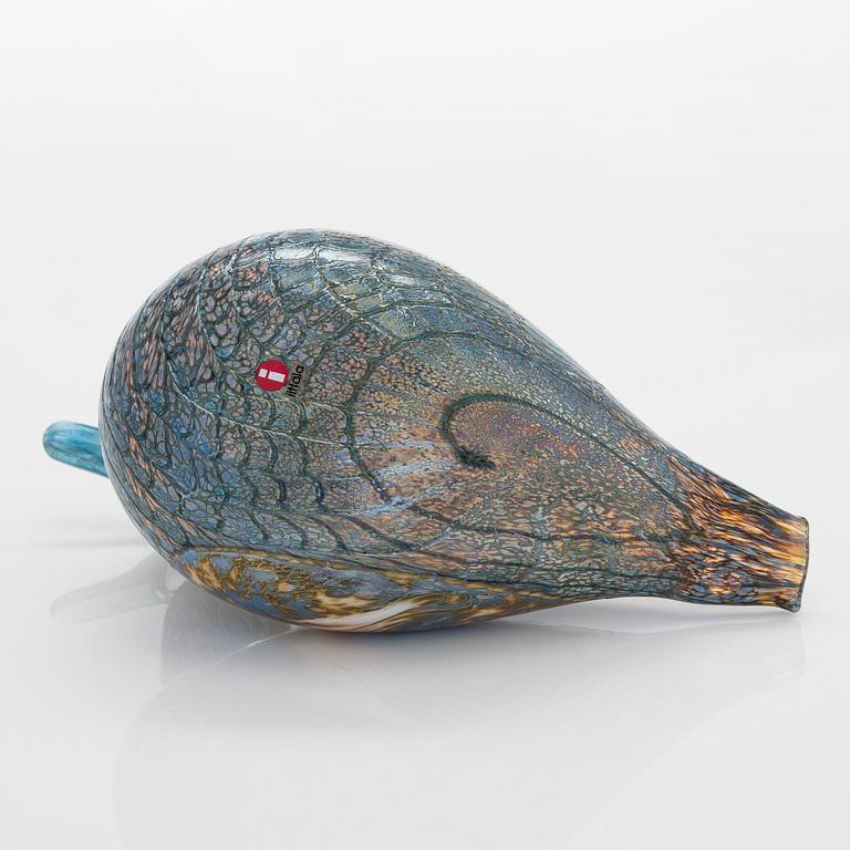 Oiva Toikka,a glass bird, signed O. Toikka, Nuutajärvi.