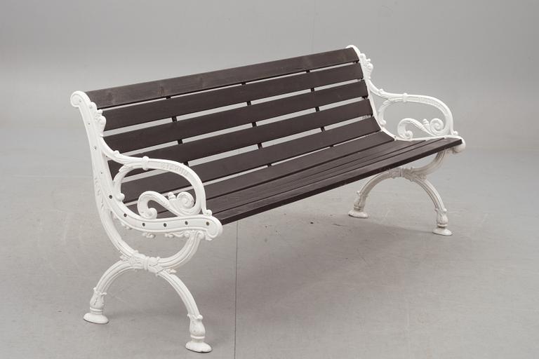 TRÄDGÅRDSSOFFA, gjutjärn, Byarum, 1900-talets mitt/andra hälft.