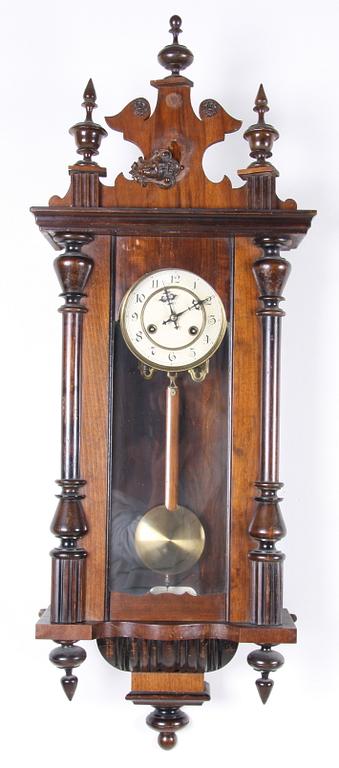 VÄGGPENDYL, nyrenässans, Junghans, omkring 1900.