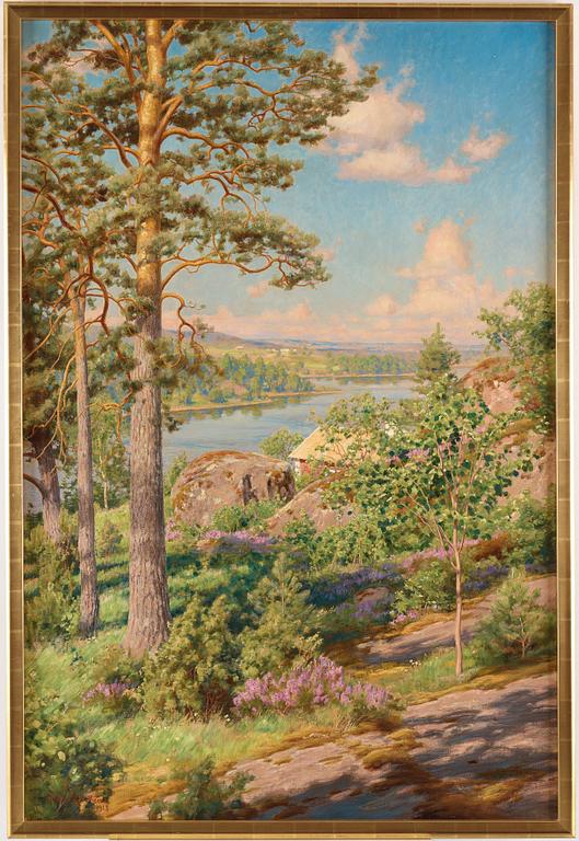 Johan Krouthén, Swedish summer landscape.